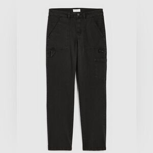 H&M Black Twill Utility Pants Sz.8